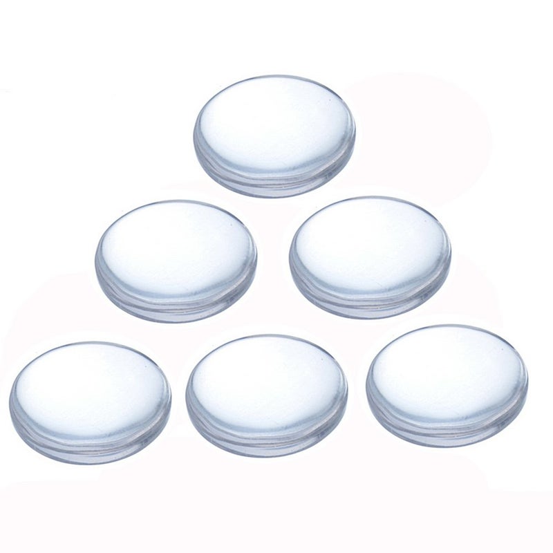 TKMOS 60 Pieces Transparent Glass Dome Imitation Gemstone Clear Round Dome Tiles Christmas Decor, Non-calibrated Round 1 inch/25mm for Photo Pendant Craft Jewelry Making - Image 3